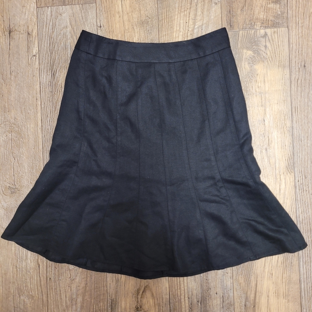 Ann Taylor Loft black chic skirt 4p